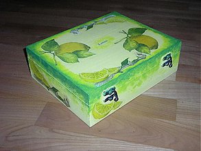 Úložné priestory & Organizácia - Krabica na čaj Lemon - 374119