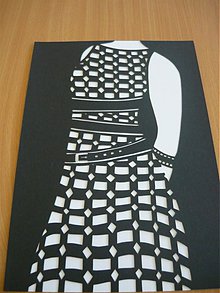 Obrazy - Kockové šaty - 408992