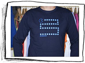 Topy, tričká, tielka - Pekmen retrogamer 01 dlhý rukáv – veľkosť M / SALE - 4323