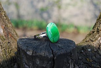Prstene - Zelený prstienok - 500567