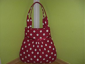 Kabelky - Vínová velká bodka - 500796