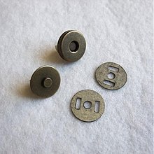 Galantéria - Magnetické zapínanie 18 mm staromosadz - 517910