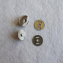 Galantéria - Magnetické zapínanie 18 mm nikel - 517916