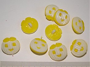 Galantéria - Gombík-tekvička-5ks (žltá) - 524251