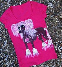 Detské oblečenie - Maľované tričko pes - Naháč na želanie II - 608712