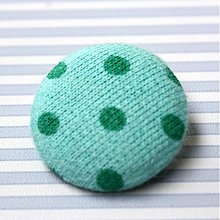 Materiál ručne robený - Buttonky / poťahované gombíky 26 mm Mojito - 681107