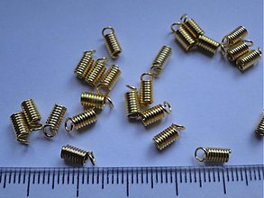 Komponenty - Koncovka-pružinka 5x2mm-1ks (zlatá) - 713763