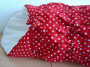 Detský textil - Perinka červená bodka - 732506