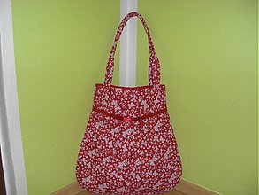 Veľké tašky - Motýliky -červená - 851957
