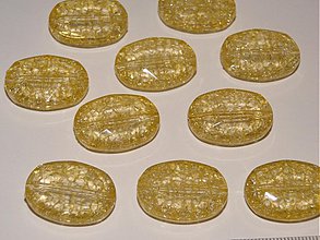 Korálky - KRAKL plast 18x25mm-1ks (žltá) - 869500