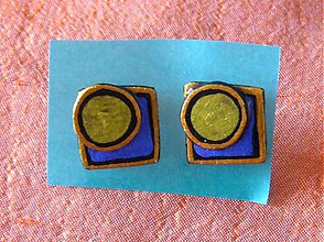 Náušnice - Tana šperky-zelene hrášky - 87240