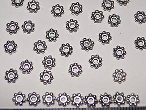 Korálky - Kovový krúžok-5mm-10ks - 936642